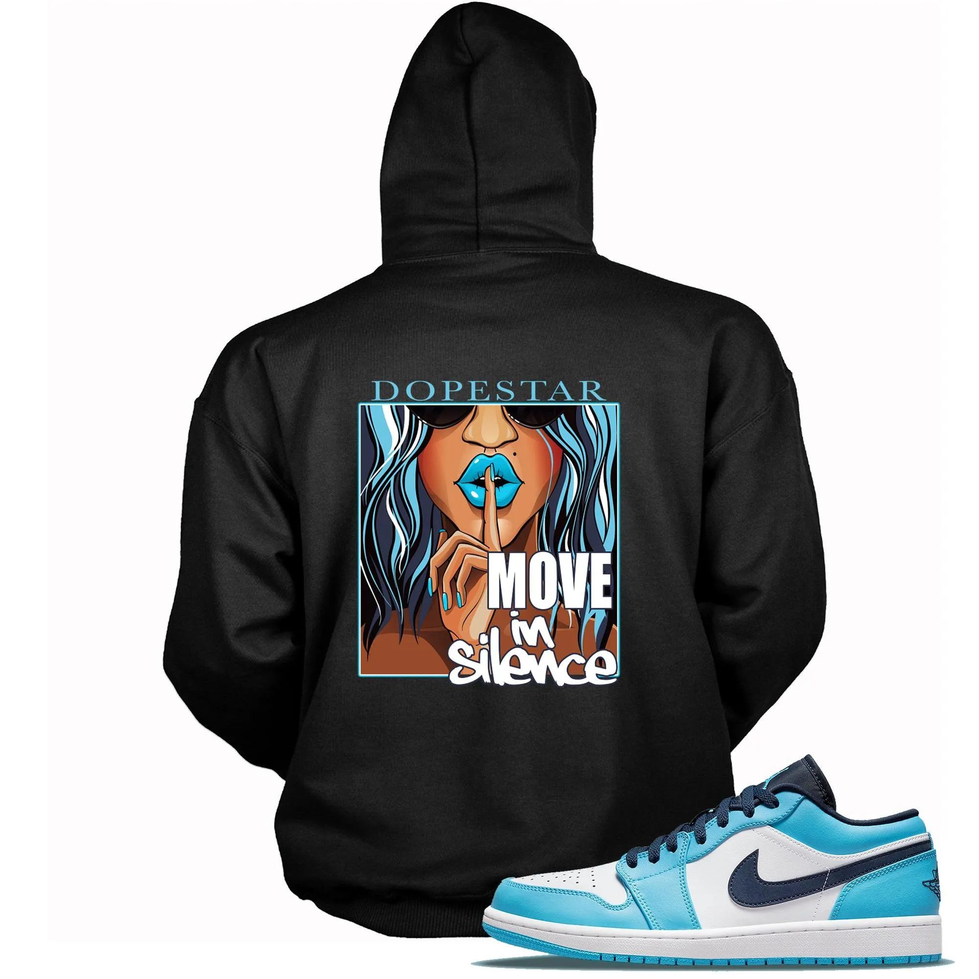 1 Low UNC 2021 Hoodie Move In Silence