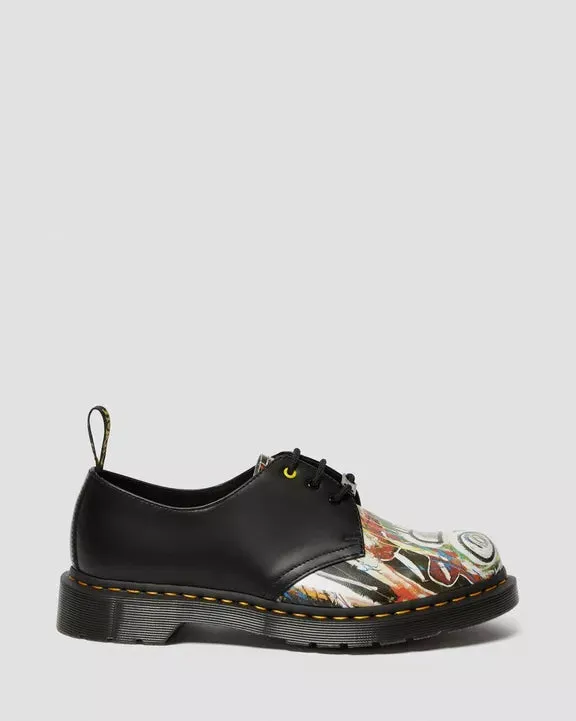 1461 Basquiat Black Multi Dustheads Backhand Smooth Leather Oxford Shoes