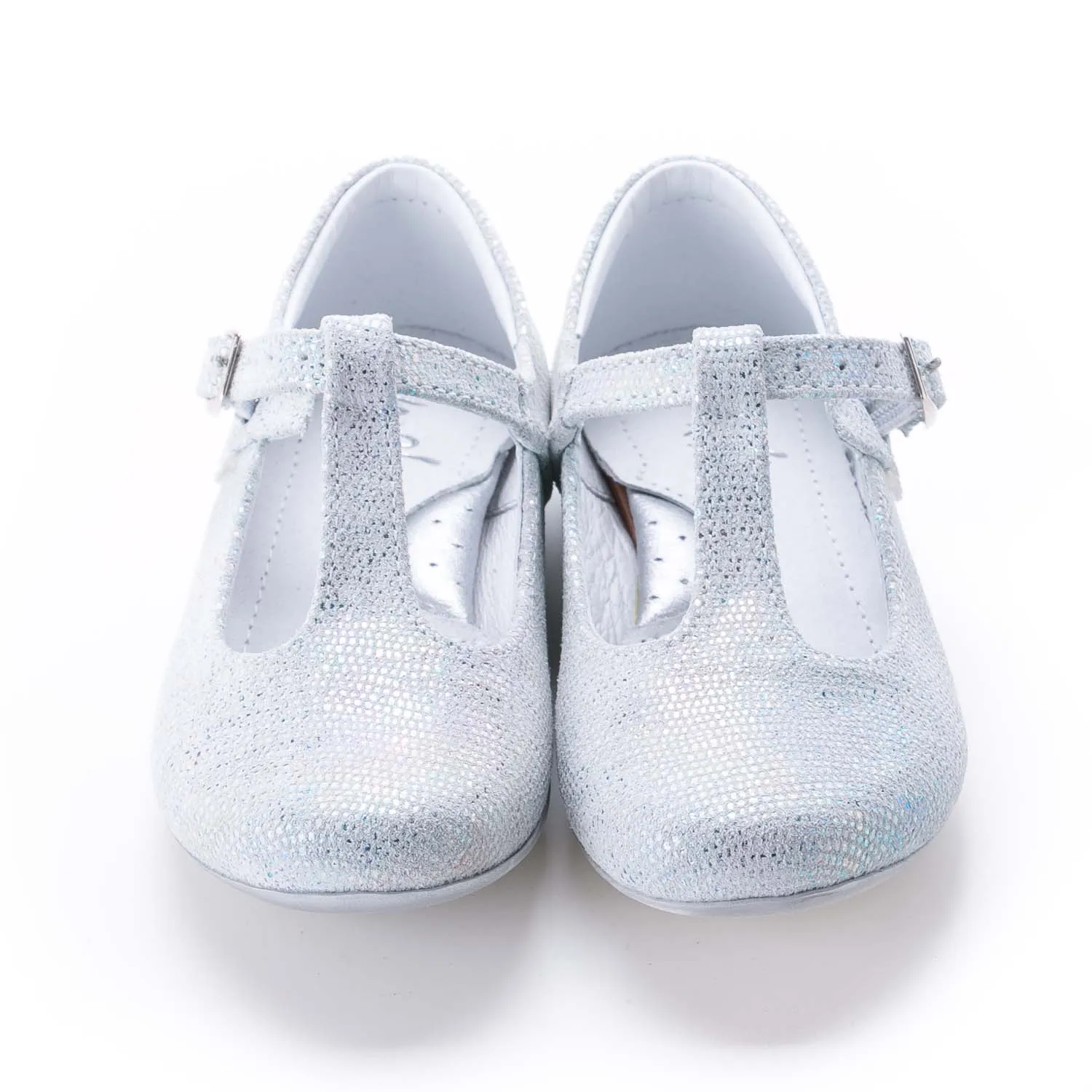 (2482-1) Emel White shiny balerina