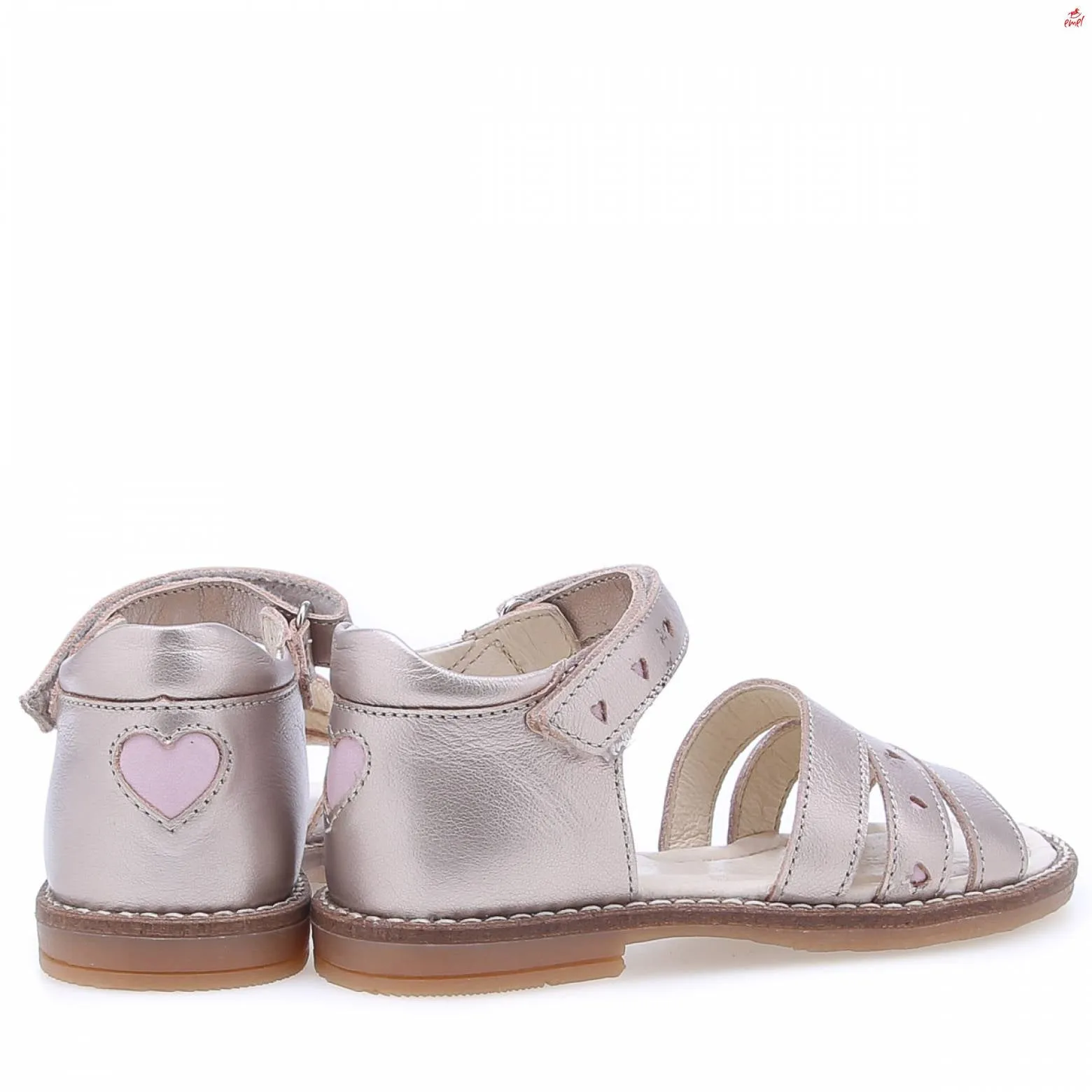 (2715-1) Emel closed silver sandals