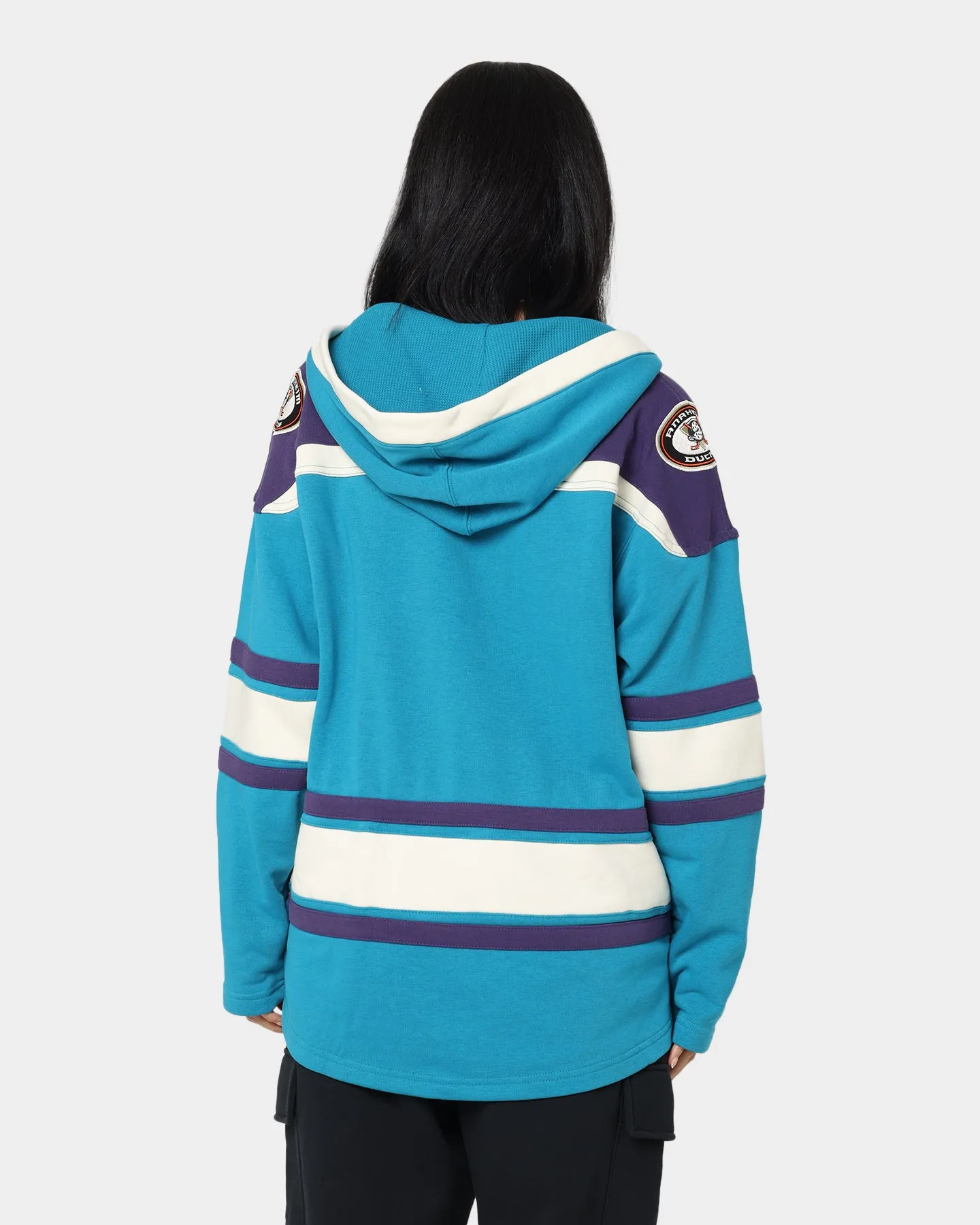 47 Brand Anaheim Ducks Lacer Hoodie Purple/Sharks Teal