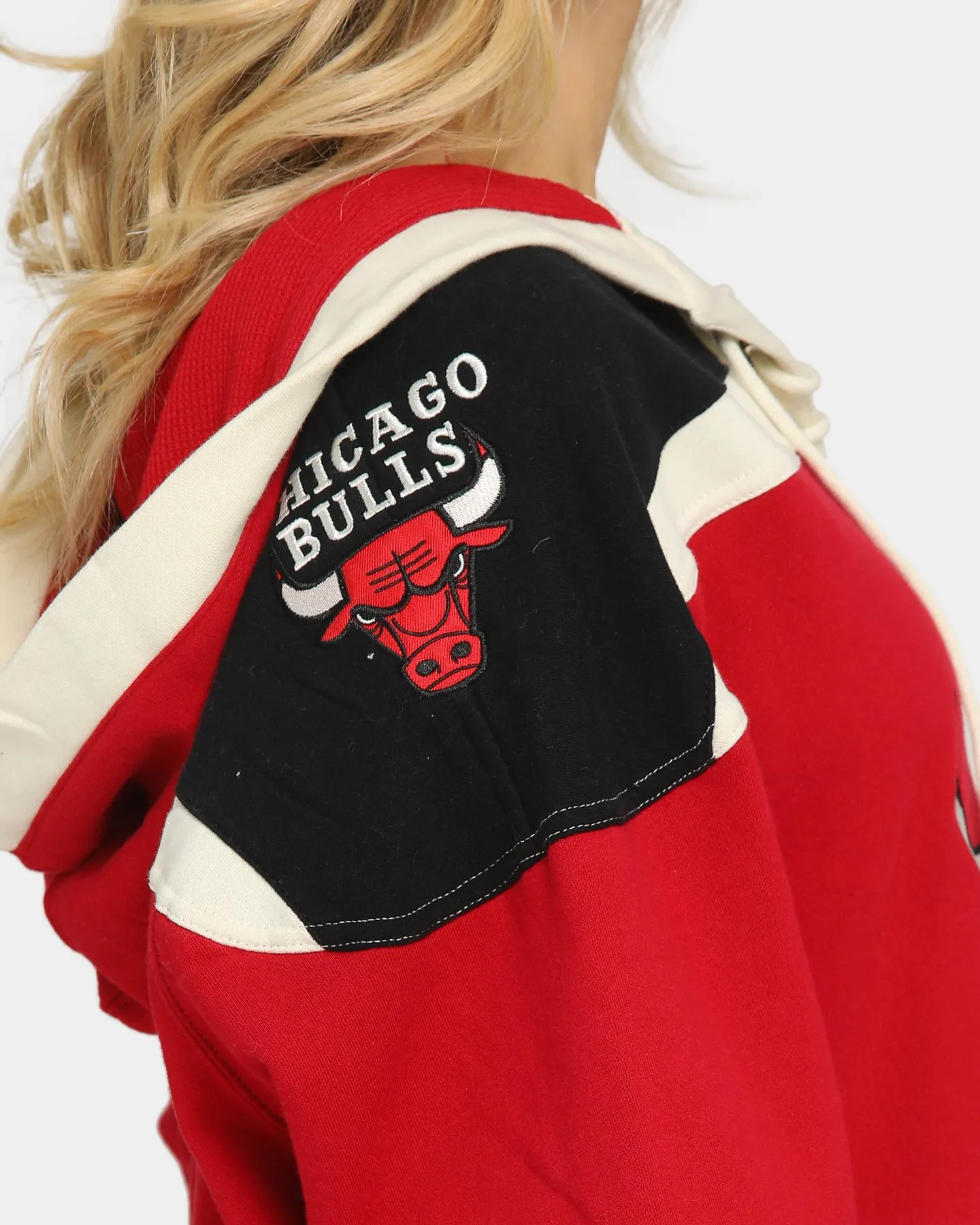 47 Brand Chicago Bulls Superior Lacer Hoodie Red