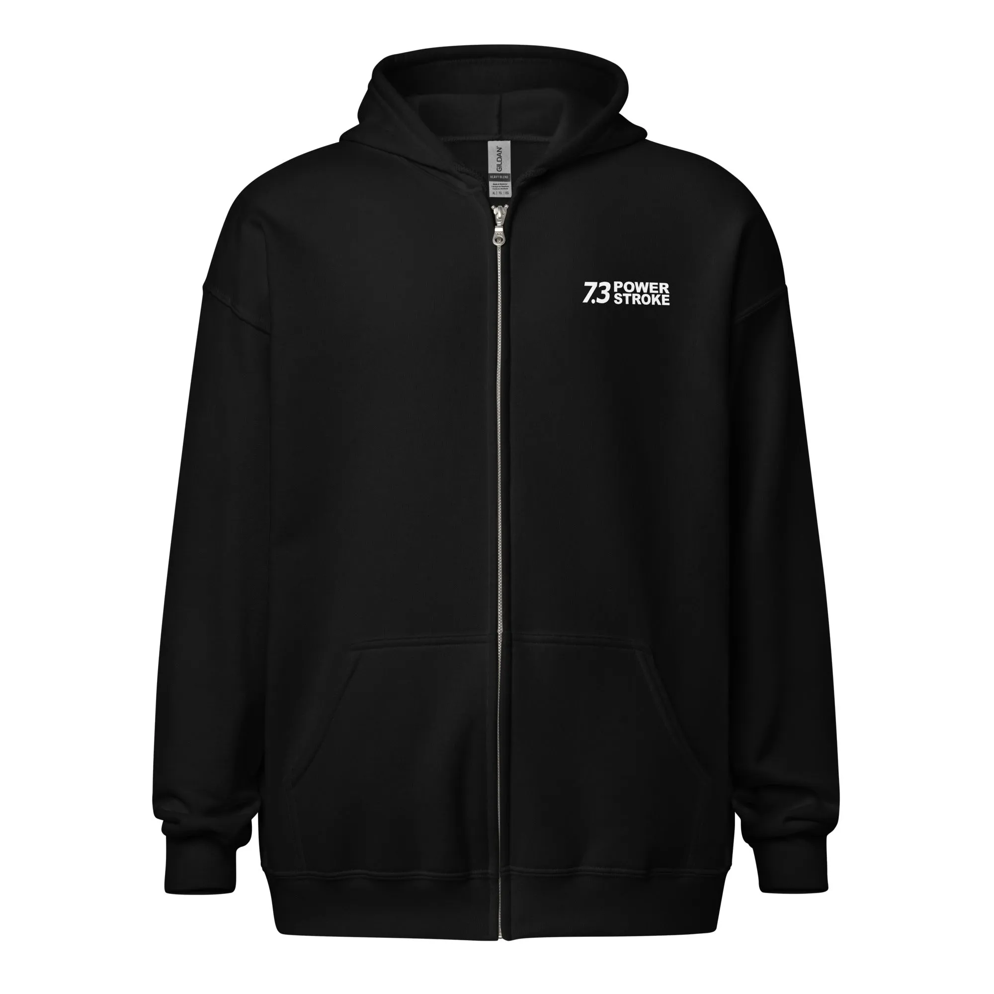 7.3 Power Stroke Size Matters Zip-Up Hoodie Sweatshirt