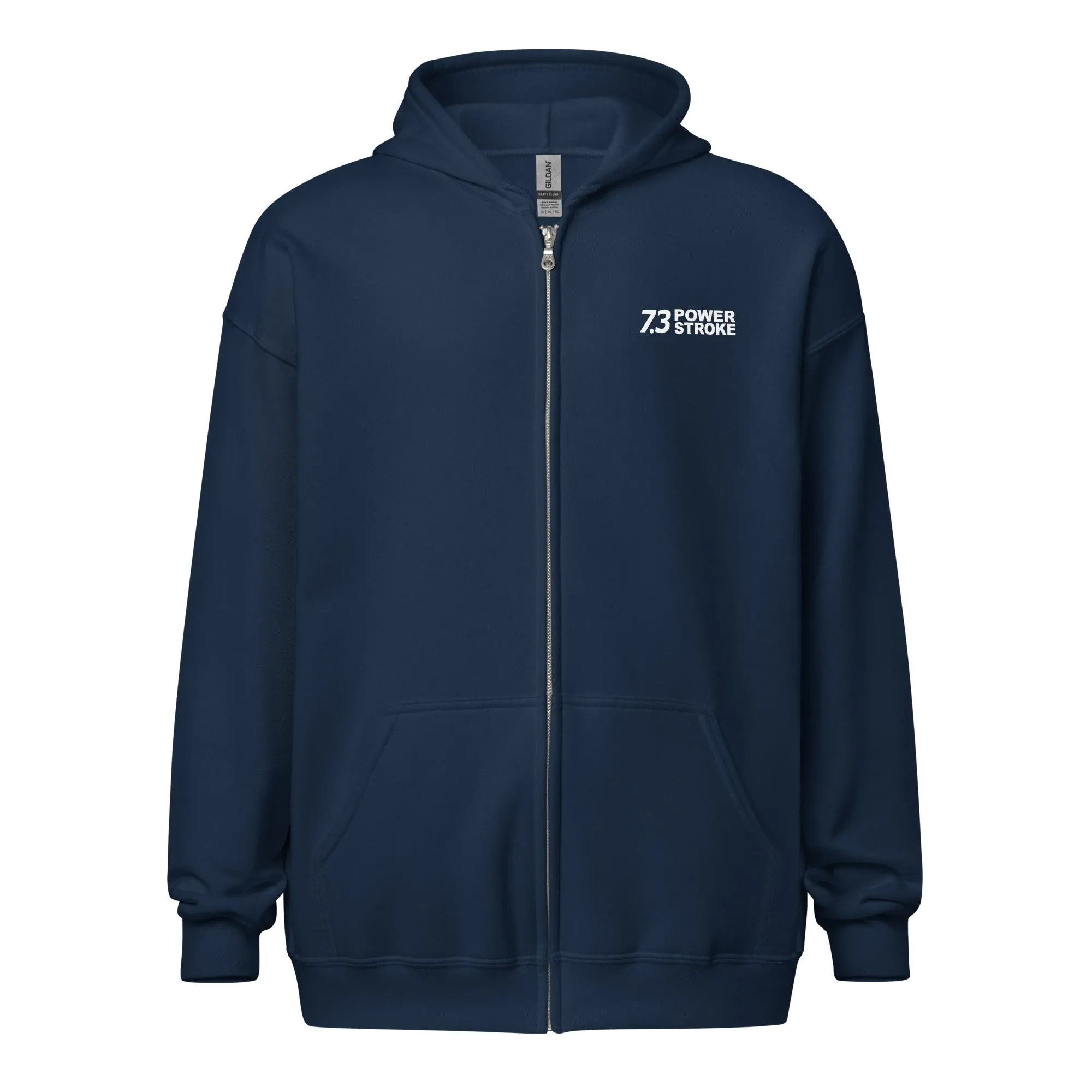 7.3 Power Stroke Size Matters Zip-Up Hoodie Sweatshirt