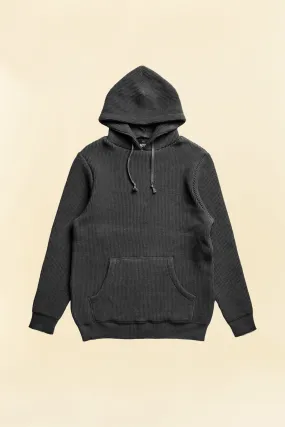 Addict Clothes ACVM Waffle Cotton Knit Hoodie - Black