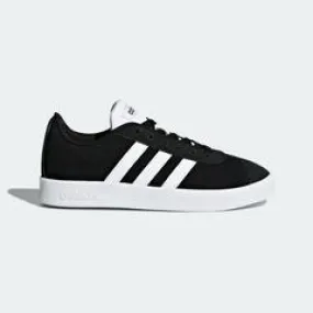 Adidas VL Court 2.0 Kids Shoe Black and White