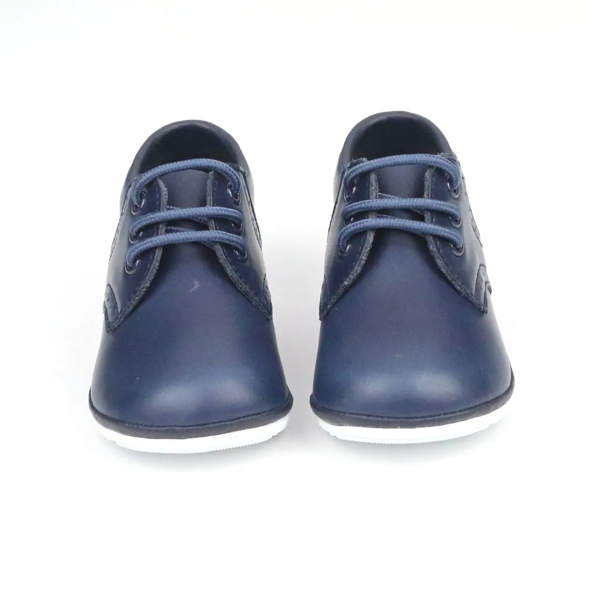 Baby Boys James Waxed Leather Lace Up Oxfords