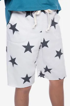 Board Short - Taupe Black Stars