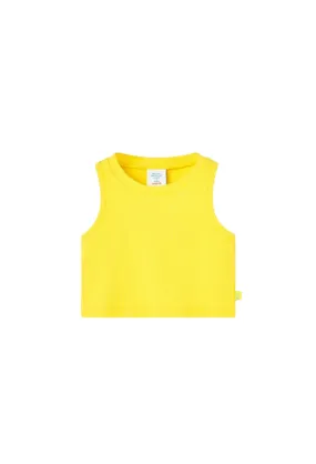 Boboli ribbed top for girls 498045 1199 yellow