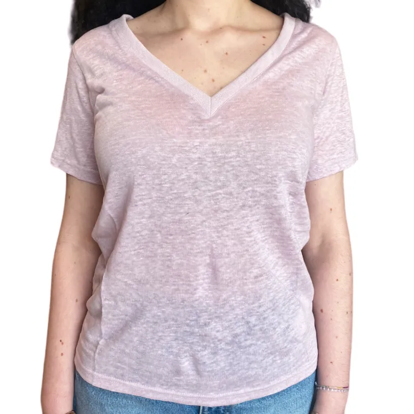 Bomboogie Women's V-neck sweater TW7351TJLIT70 lilac