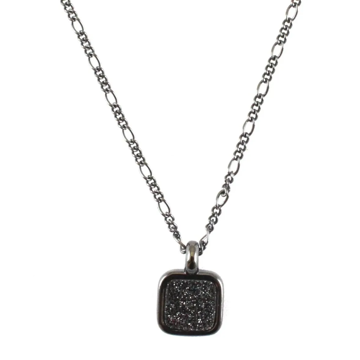 Boxie Square Druzy Necklace