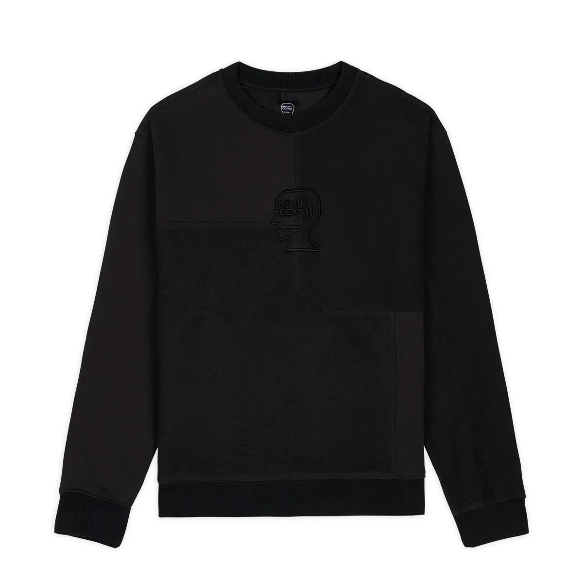 Brain Dead Paneled LS Crewneck