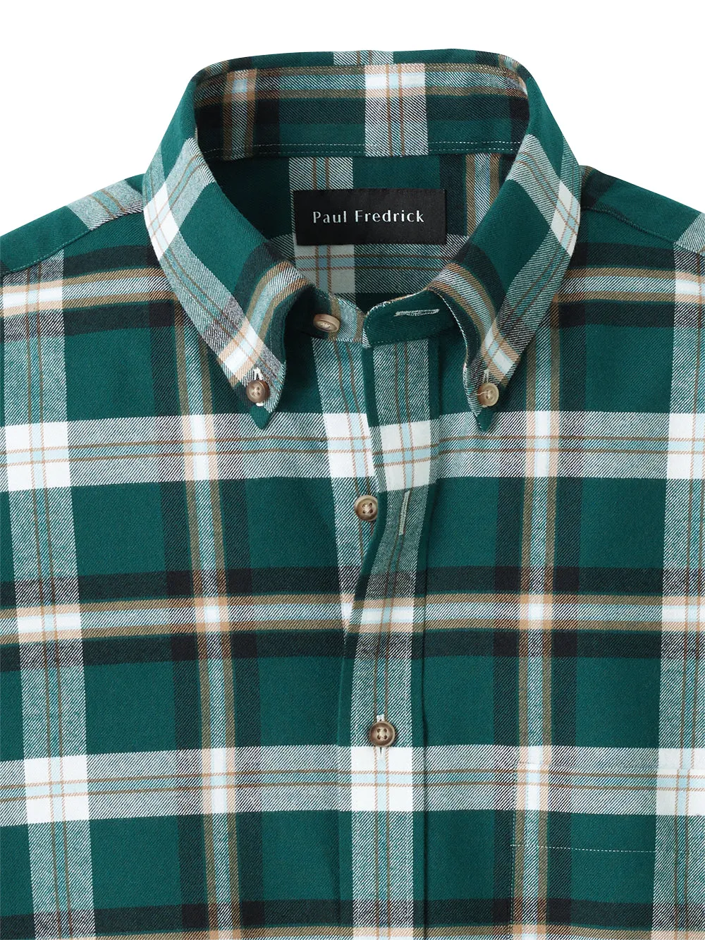 Brushed Twill Plaid Casual Shirt