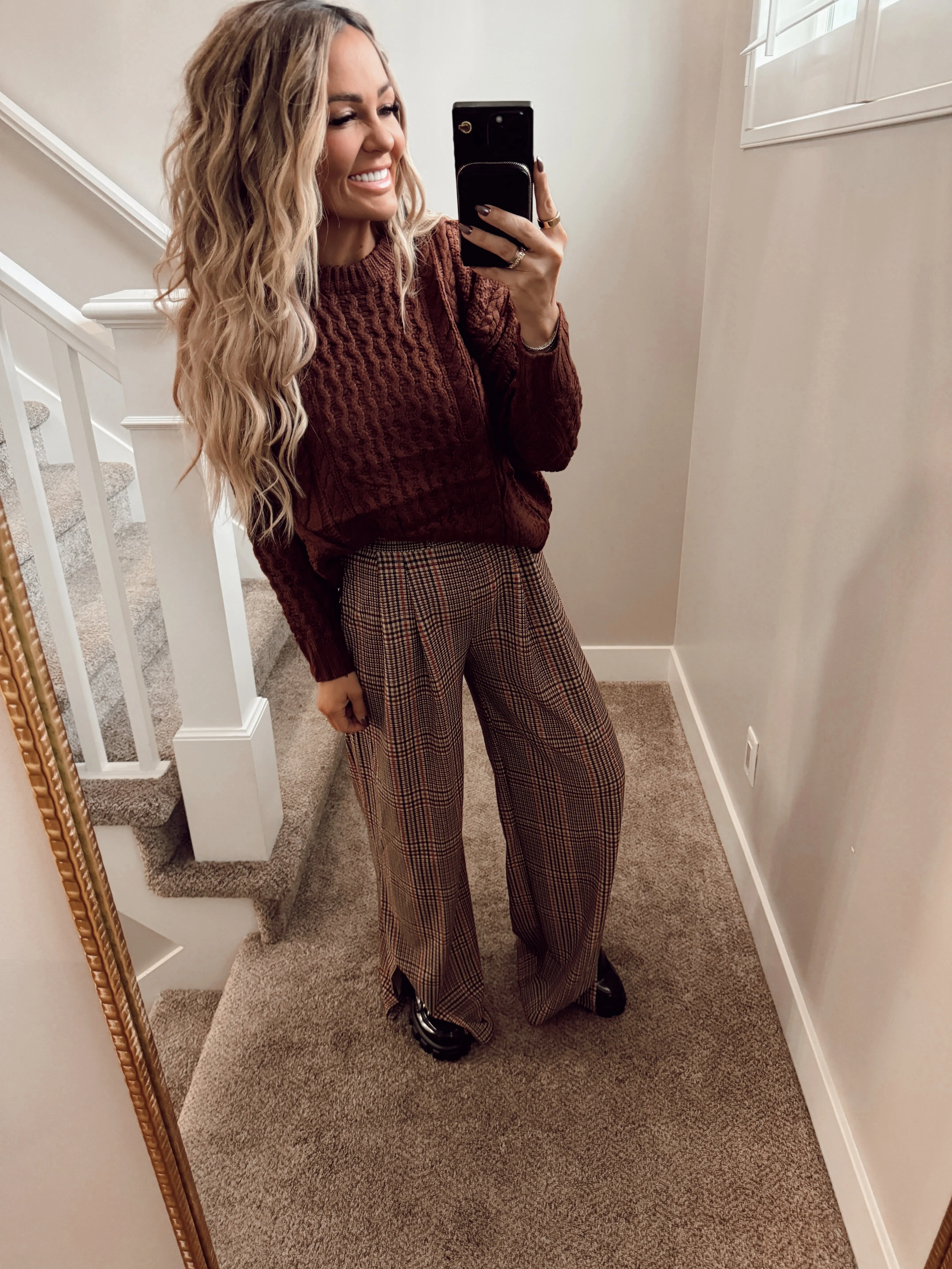 Burgundy brown sweater