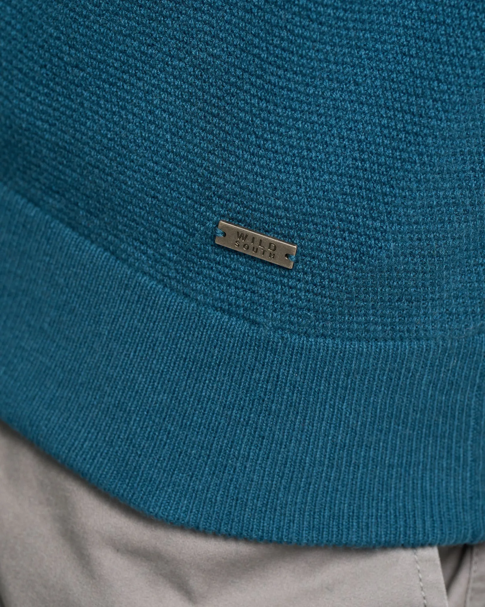 CASHMERE COTTON CREW STITCH