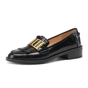 Casual Slip-On Metal Tassels Loafers