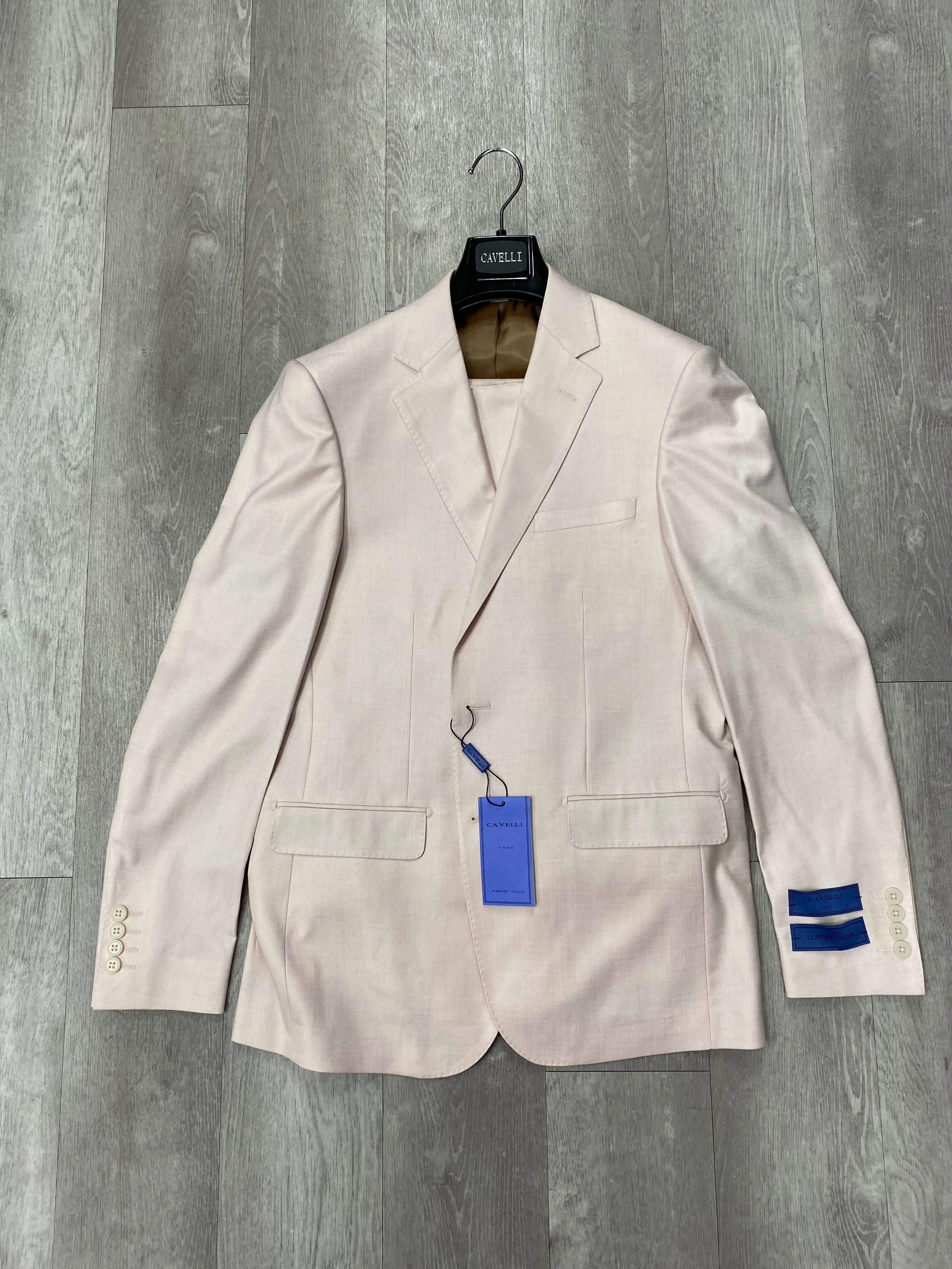 Cavelli Uomo Porto Slim Fit Suit 1986/20 Blush