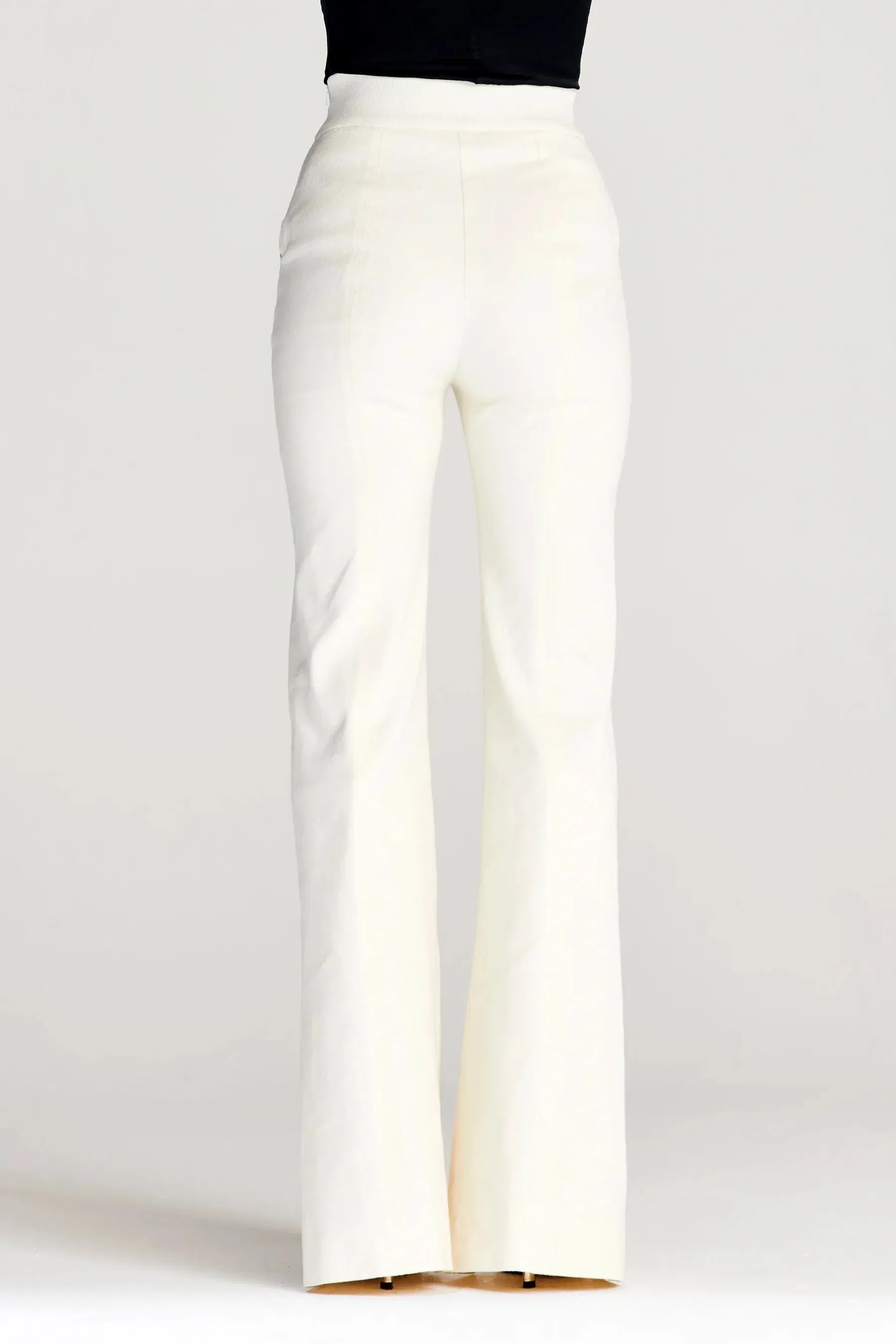 Cotton Drill Entirety Trouser - Ecru