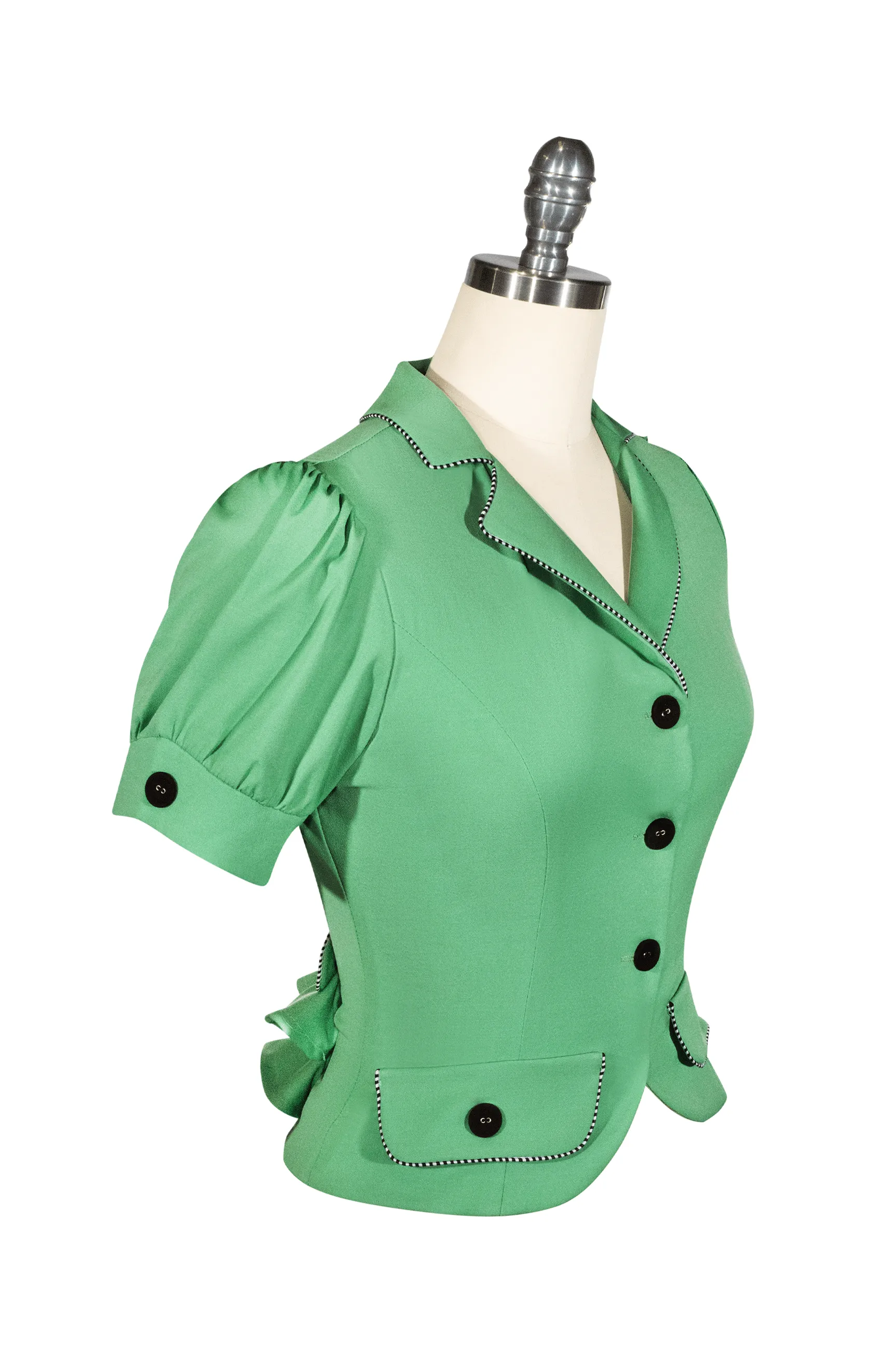 Cotton Tail Soiree Peplum Jacket (Green)