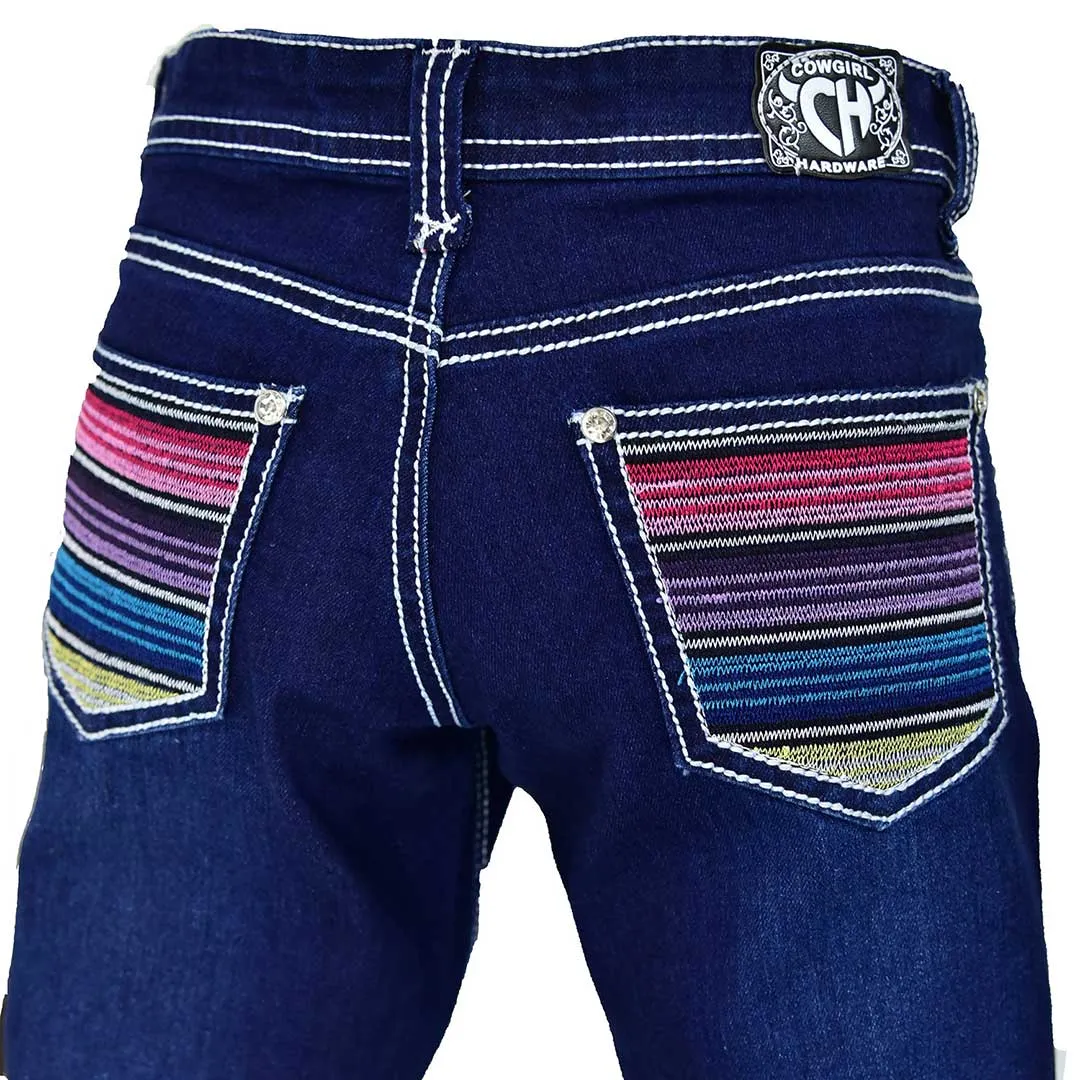 Cowgirl Hardware Girls' Serape Bootcut Jeans