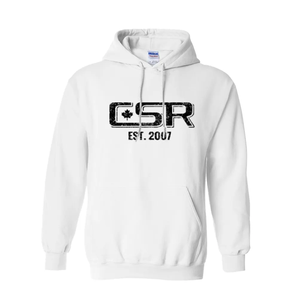 CSR Heavy Blend White Hoodie