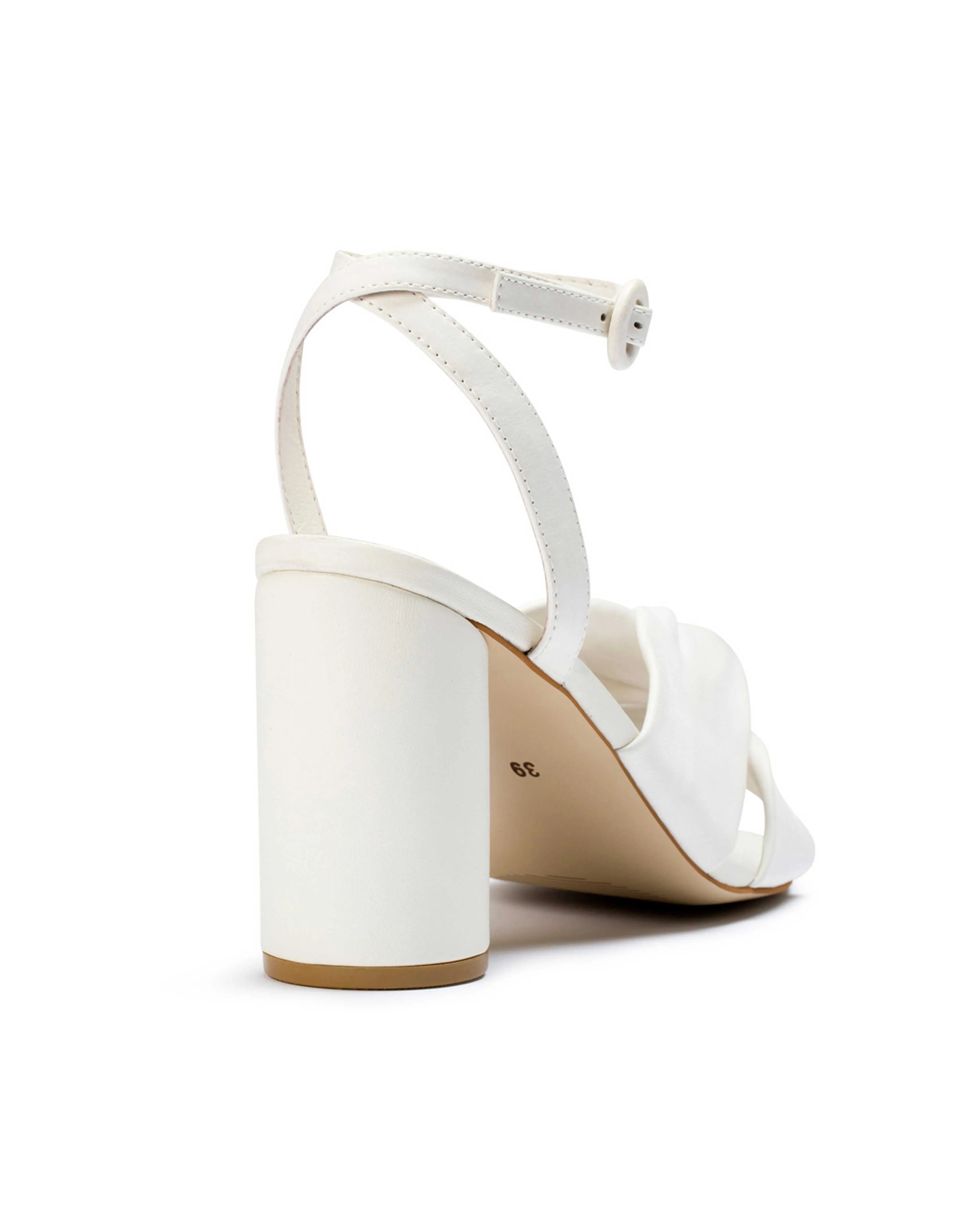 DESTINY - IVORY LEATHER WEDDING SANDALS - FINAL SALE!