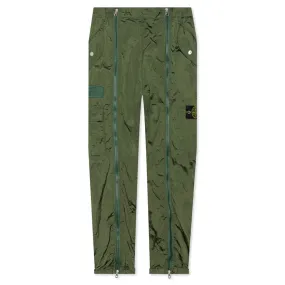 Econyl Regenerated Nylon Trousers - Olive Green