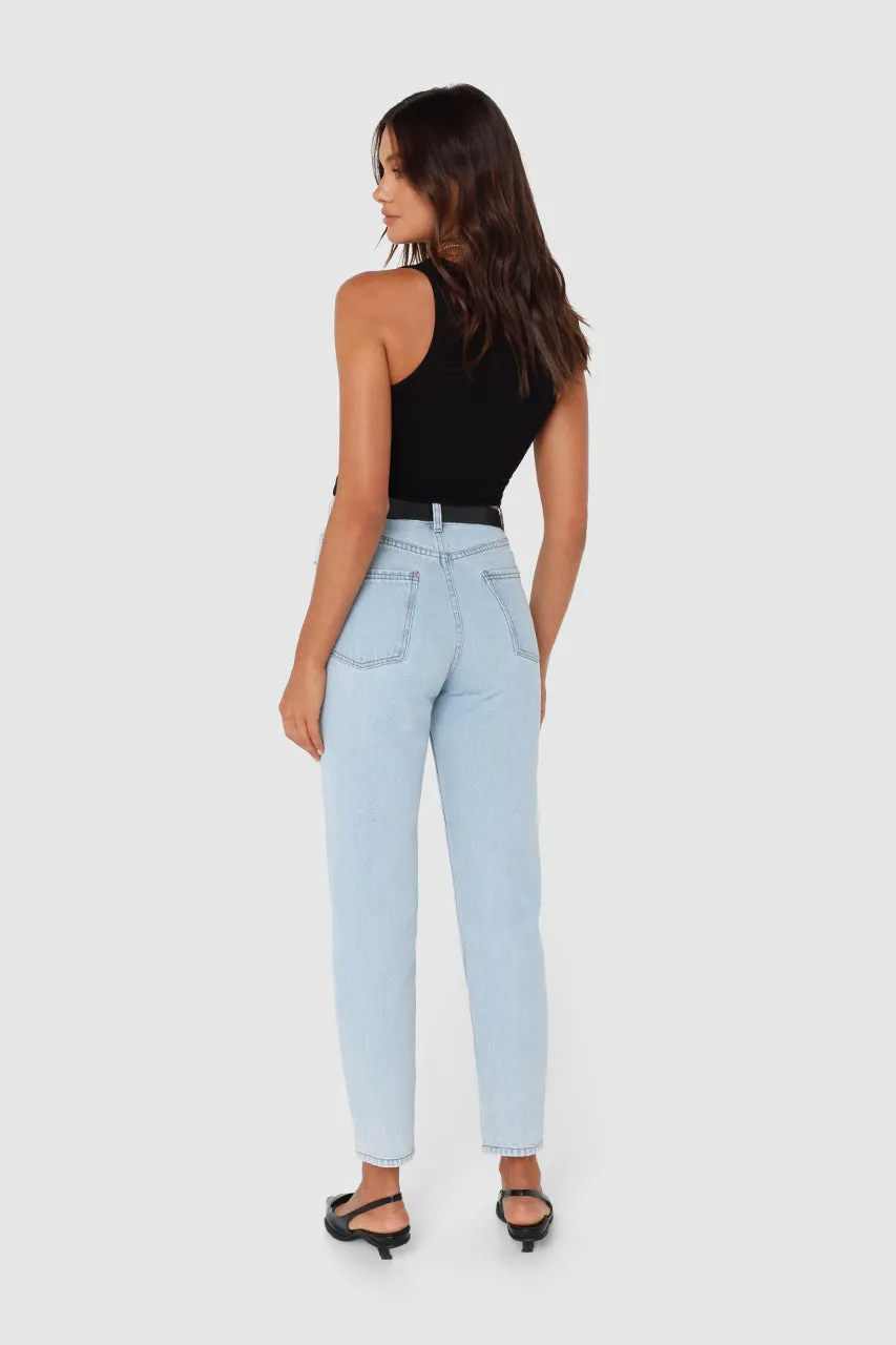 Ellen Mom Jeans | Light Denim