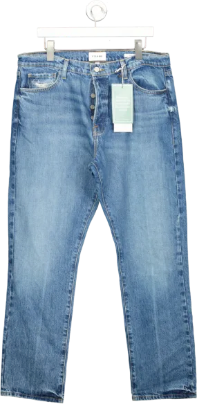 FRAME Blue Le Slouch Mid-blue Boyfriend Jeans BNWT W32