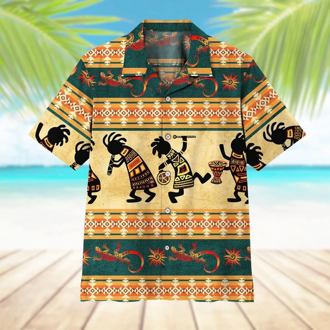 Gearhuman 3D American Native Hawaii Shirt