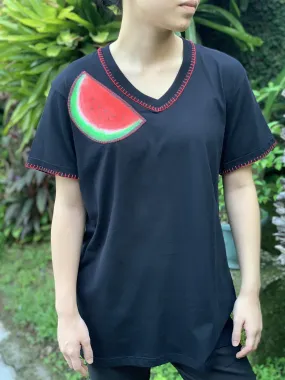 Hand-Painted Shirt (Watermelon)