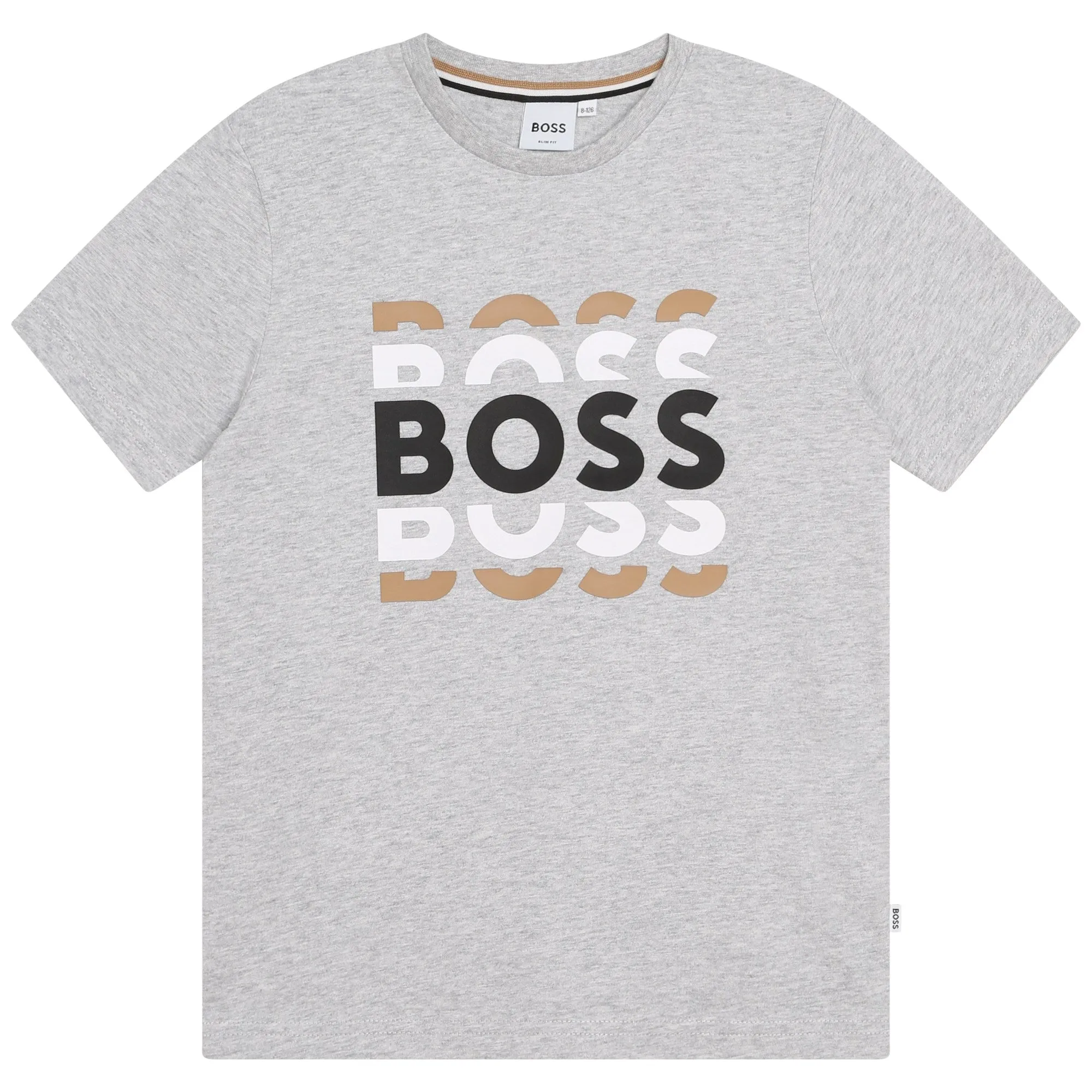 Hugo Boss Boys Grey T-Shirt w/Logo _J25O72-A32