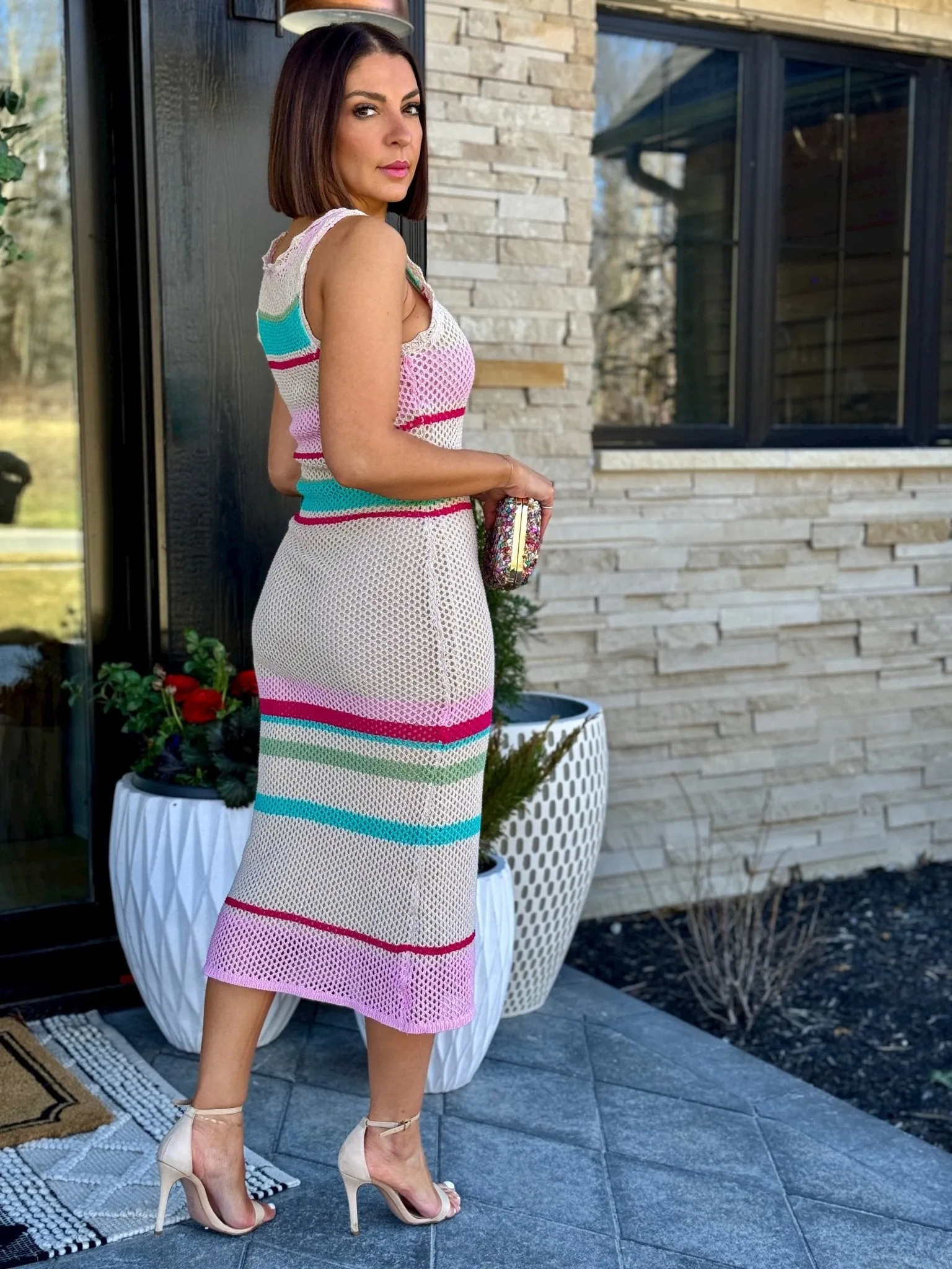 Ibiza Stripe Sweater Dress by Z Supply