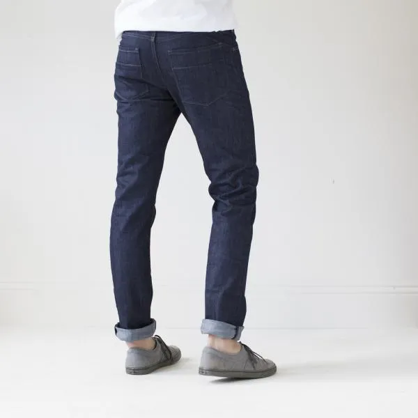 JONES RESIN RINSE GREY STITCH JEAN