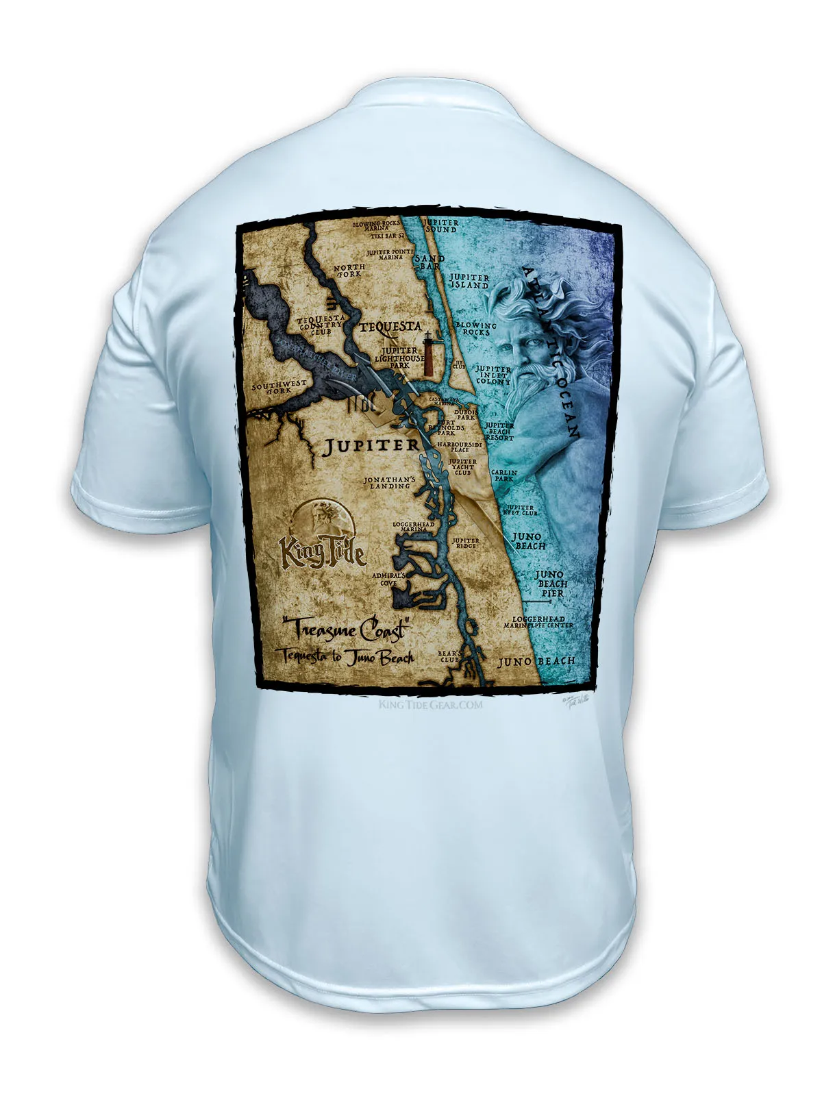 Jupiter, FL / King Tide Classic SS Chart Shirt