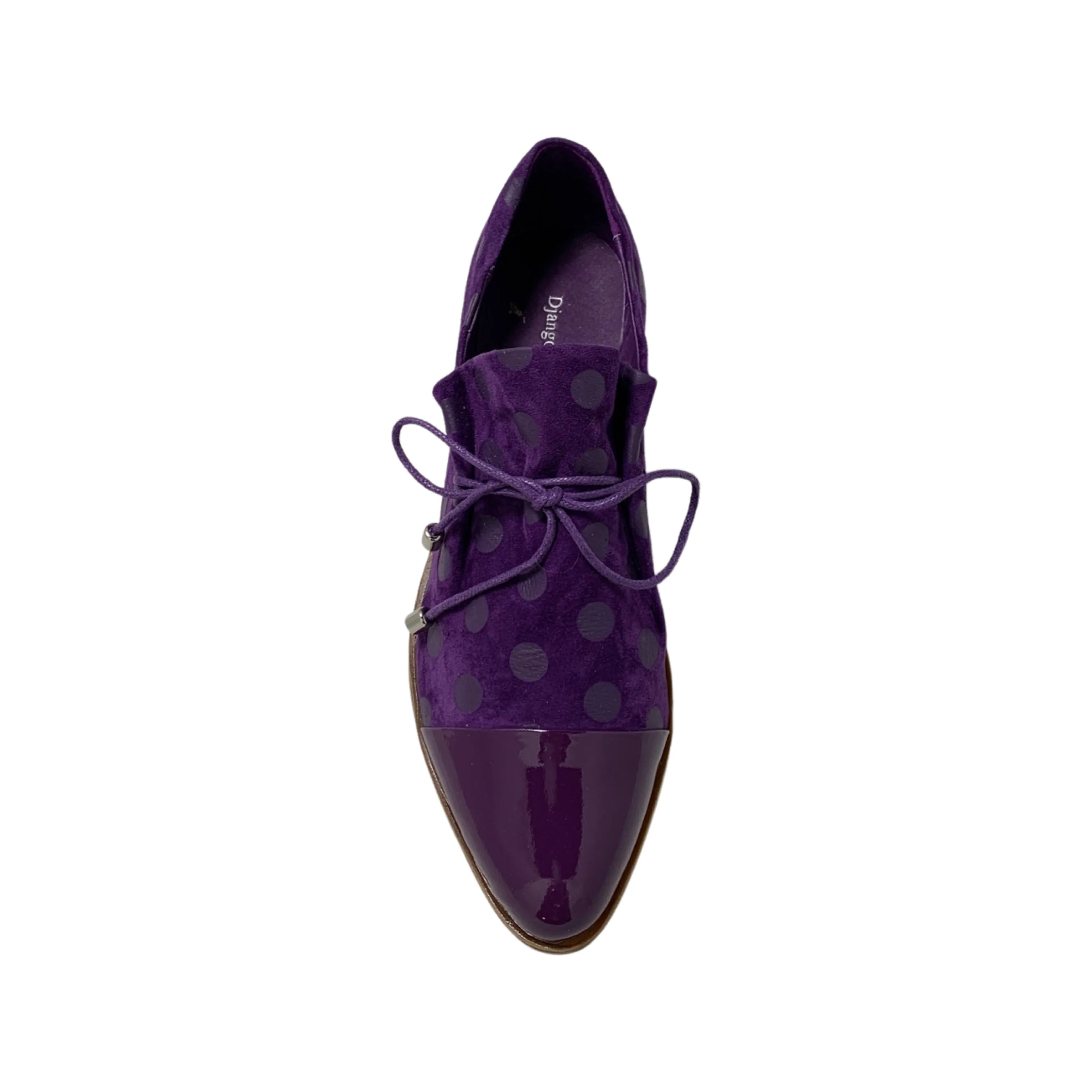 Kotty Purple Dot Suede Flat