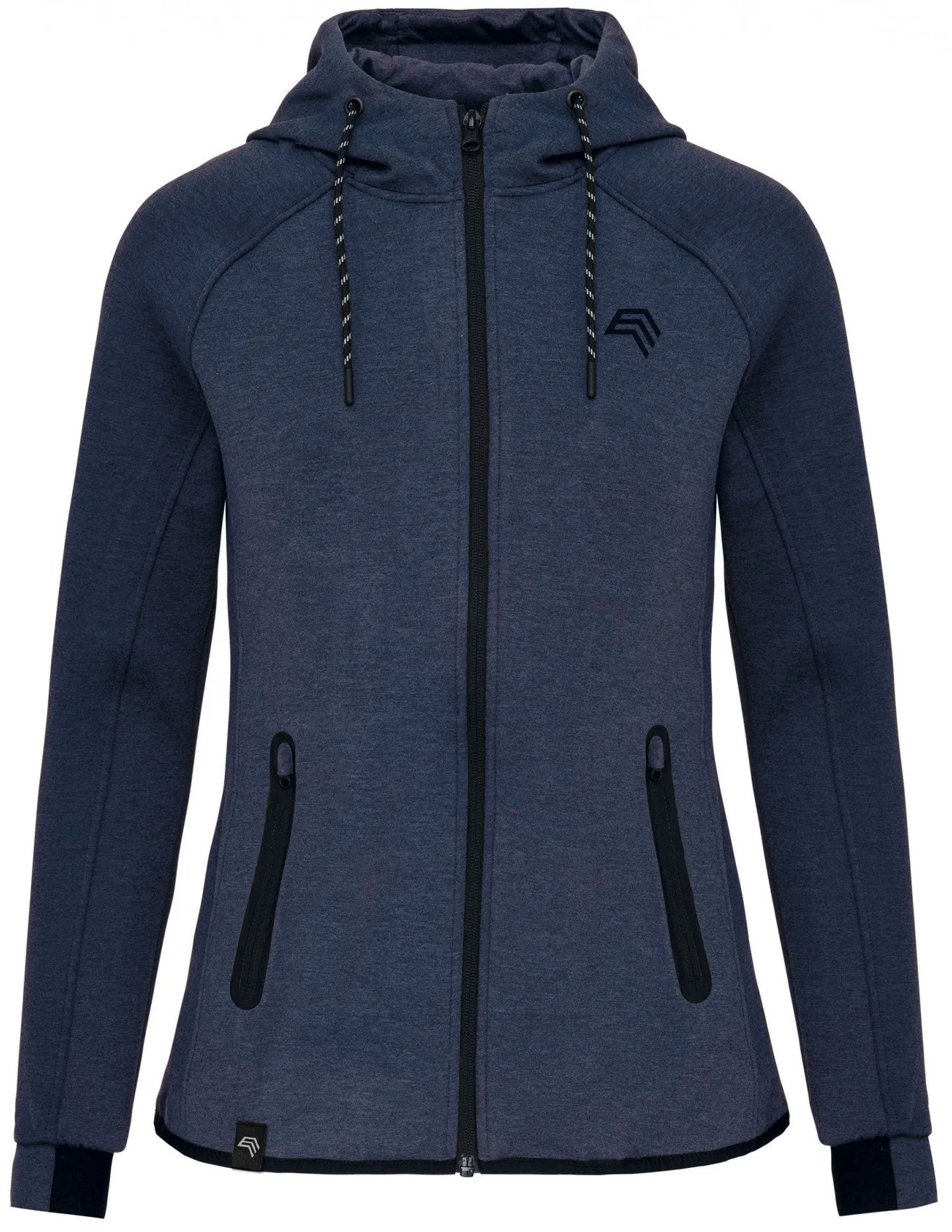 KRB P359 ― Damen Funktions Hoodie - Navy Blau Melange