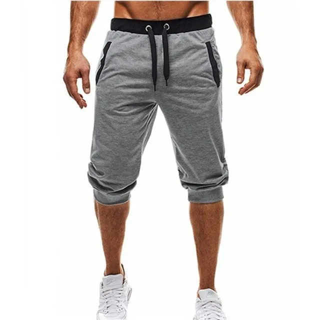 Mens Gym Shorts Running Jogging Sports Fitness Bodybuilding Sweatpants Male Profession Workout Training Short Pants