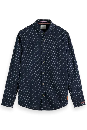 Mens Slim-Fit Printed Poplin Shirt - Combo B