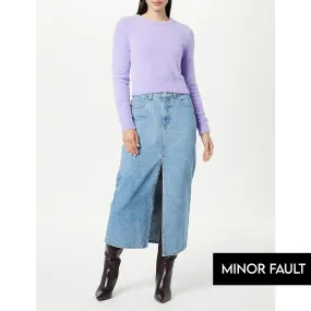 (Minor Fault) Light Blue Denim Skirt