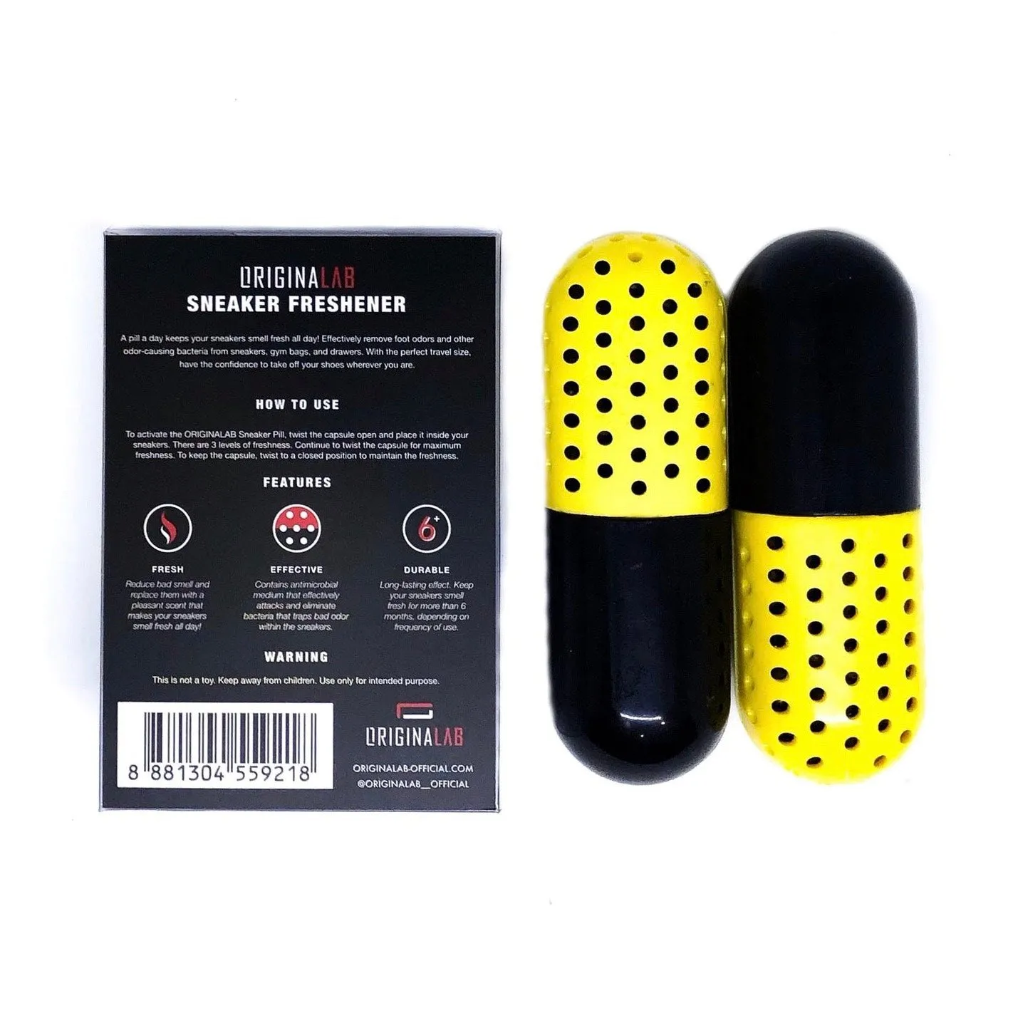 ORIGINALAB Sneaker Freshener Yellow Pills x1 Pair all