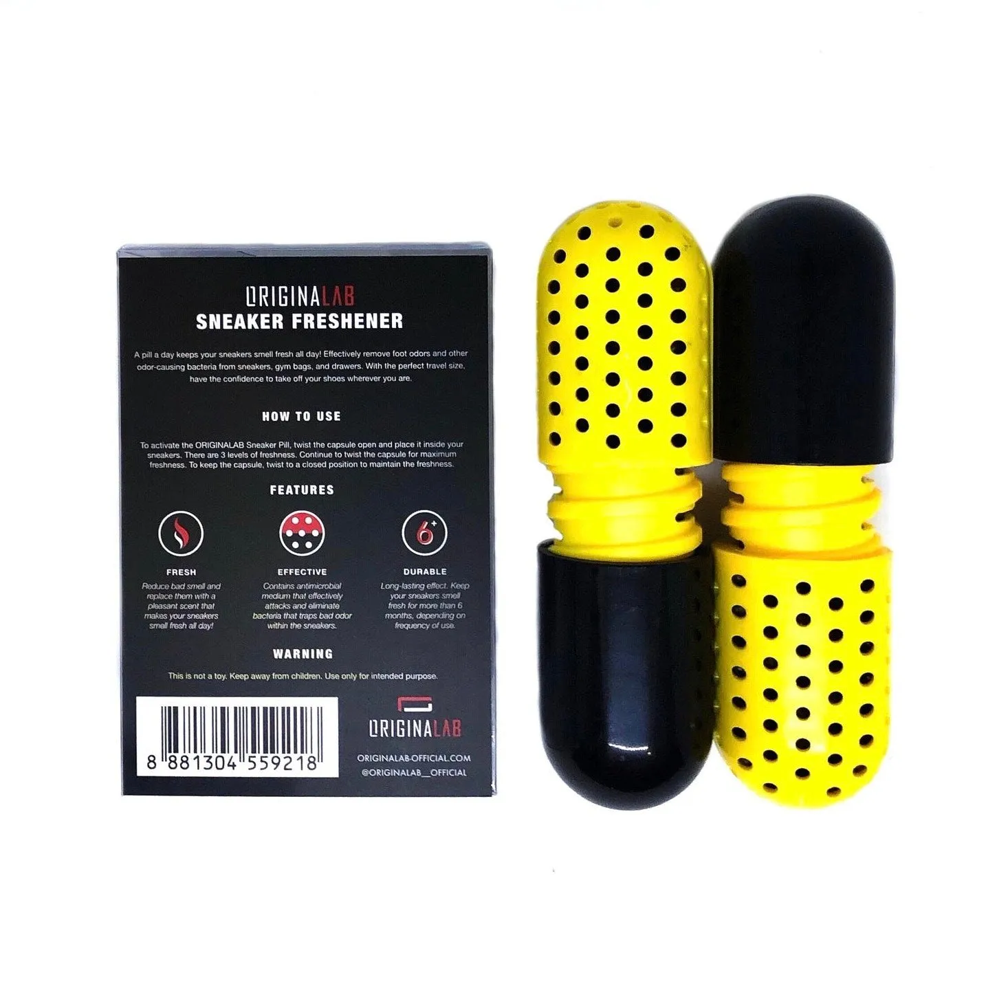 ORIGINALAB Sneaker Freshener Yellow Pills x1 Pair all