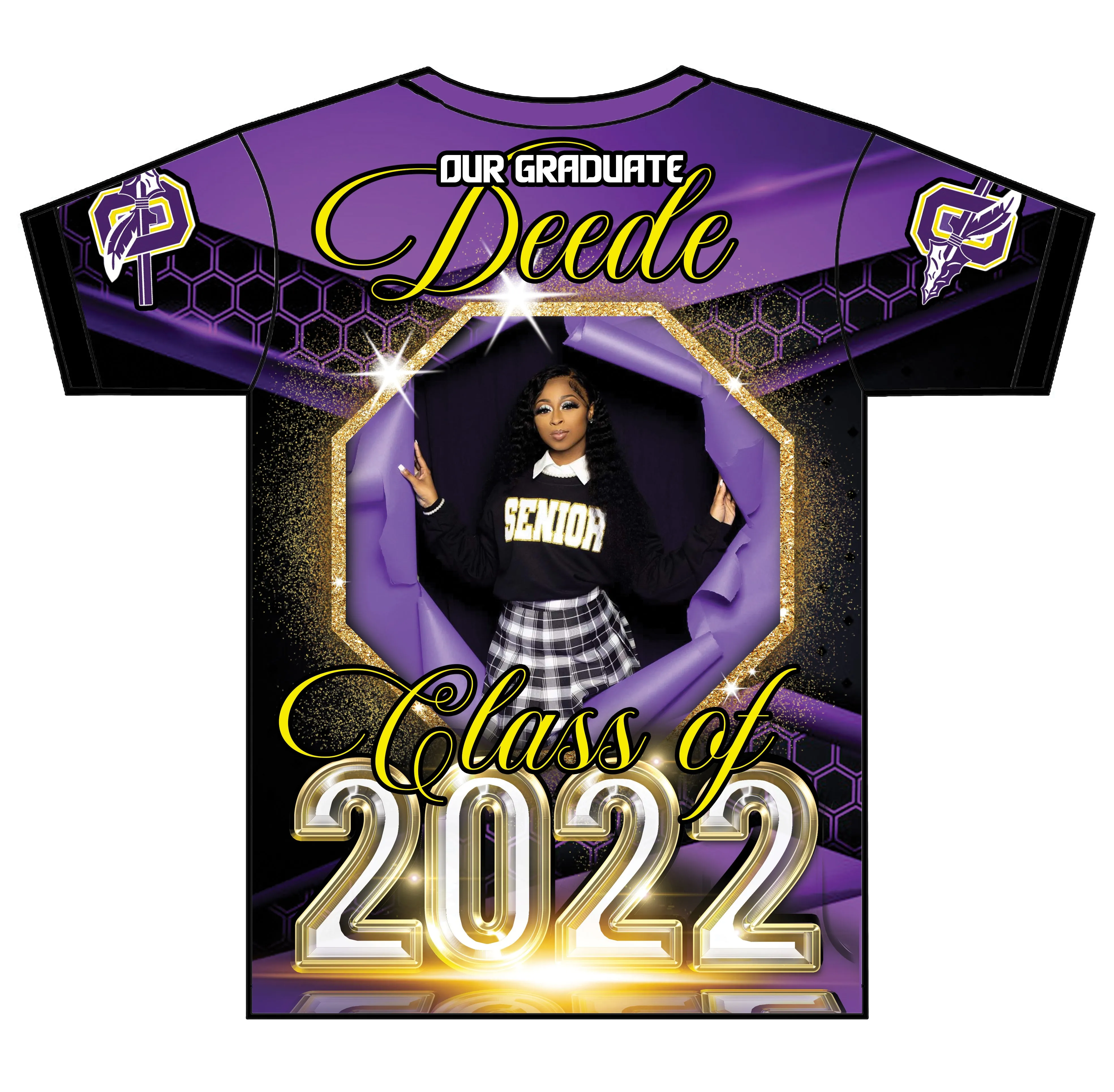 "Deede" Custom Designed Graduation 3D shirt