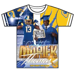 "Mariek" Custom Designed Graduation 3D shirt