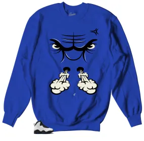 Retro 10 Orlando Sweater - Raging Face - Blue