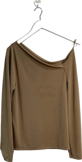 River Island Brown Boat Neck Top UK 14