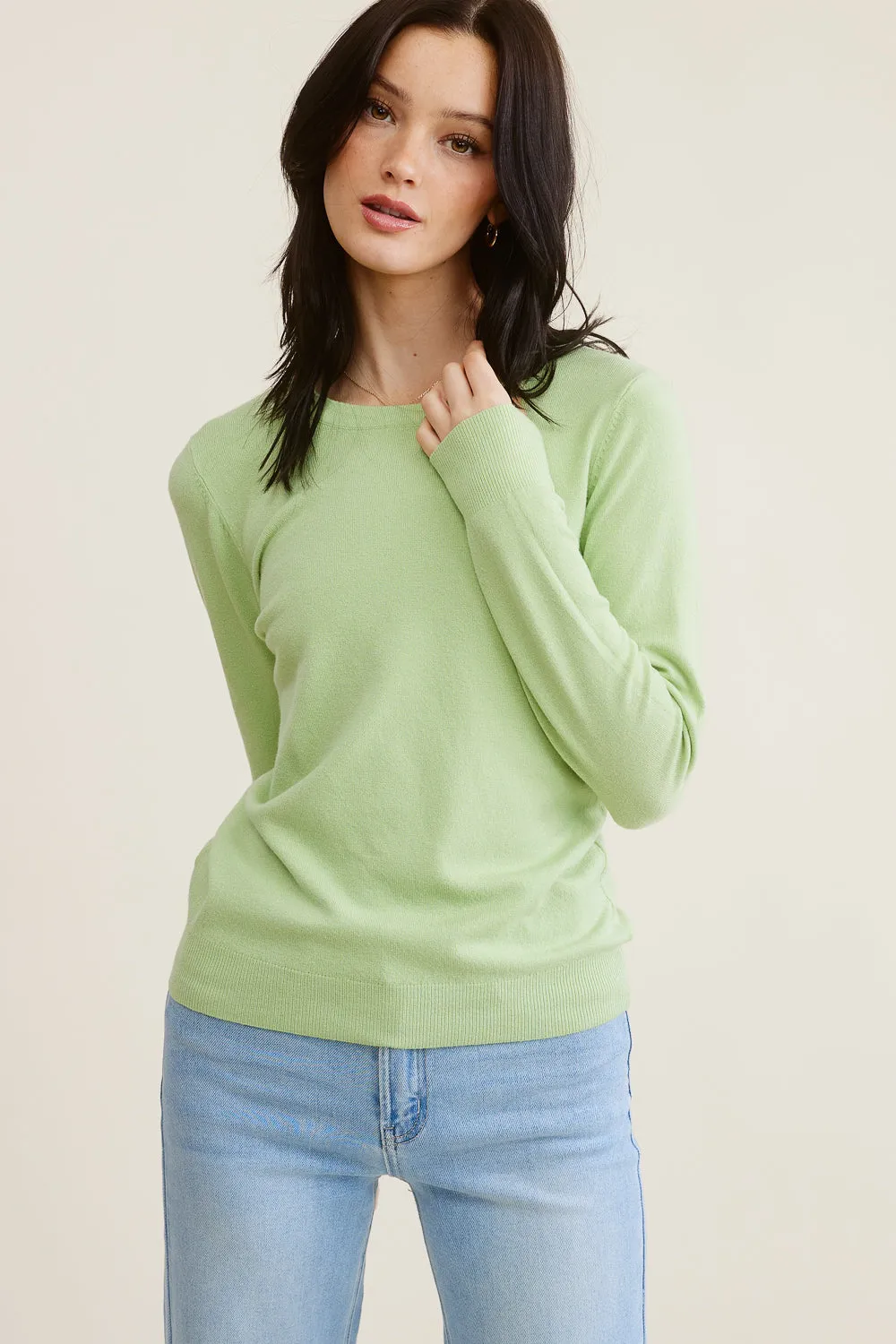 Spring Green Sweater