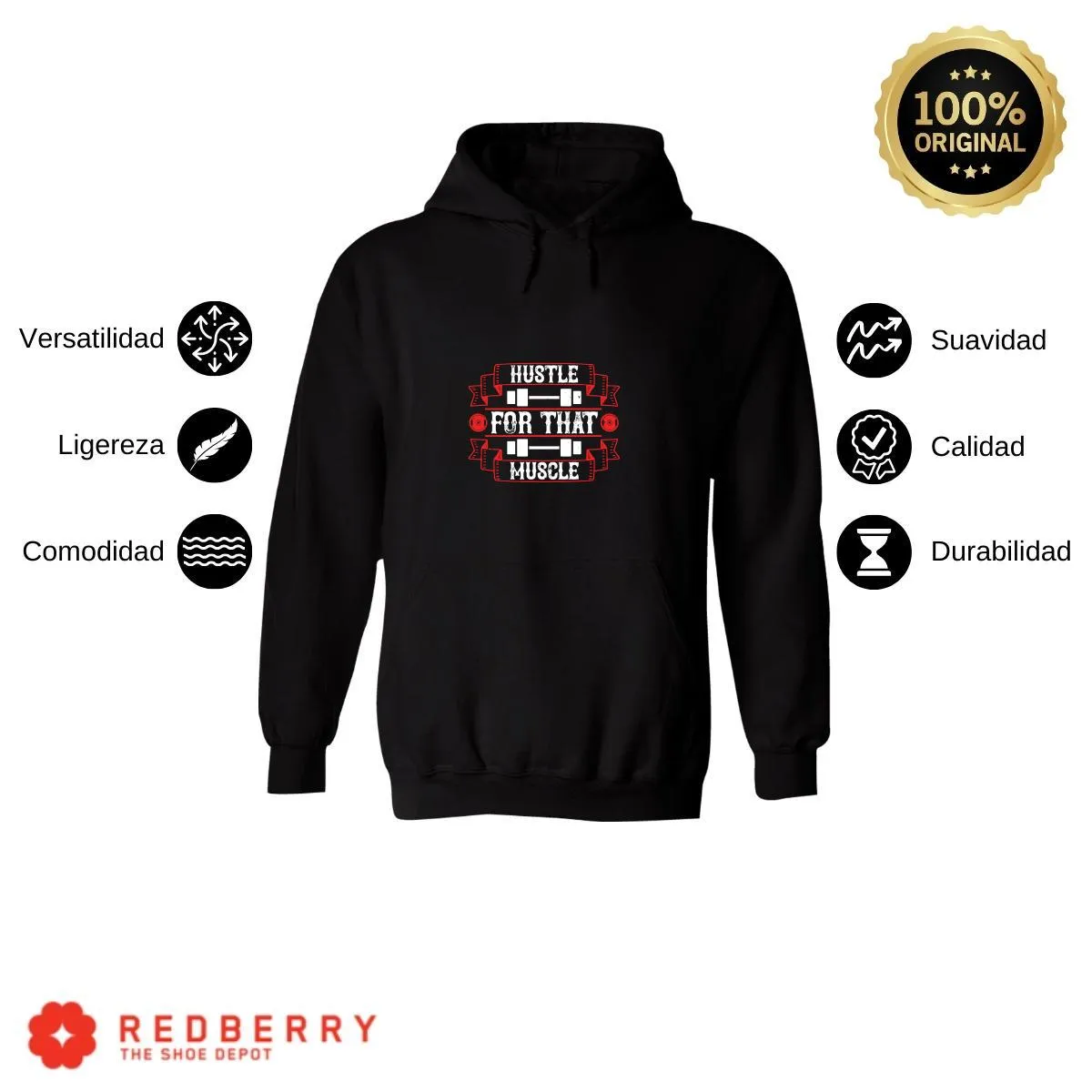 Sudadera Hombre  Hoodie Fitness Gym Ejercicio 012