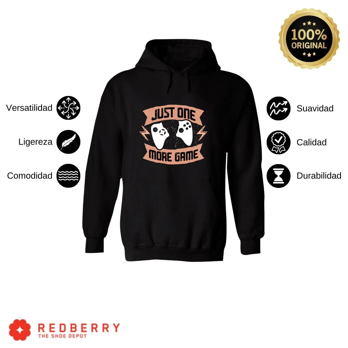 Sudadera Hombre  Hoodie Gamer Videojuegos Frases 080