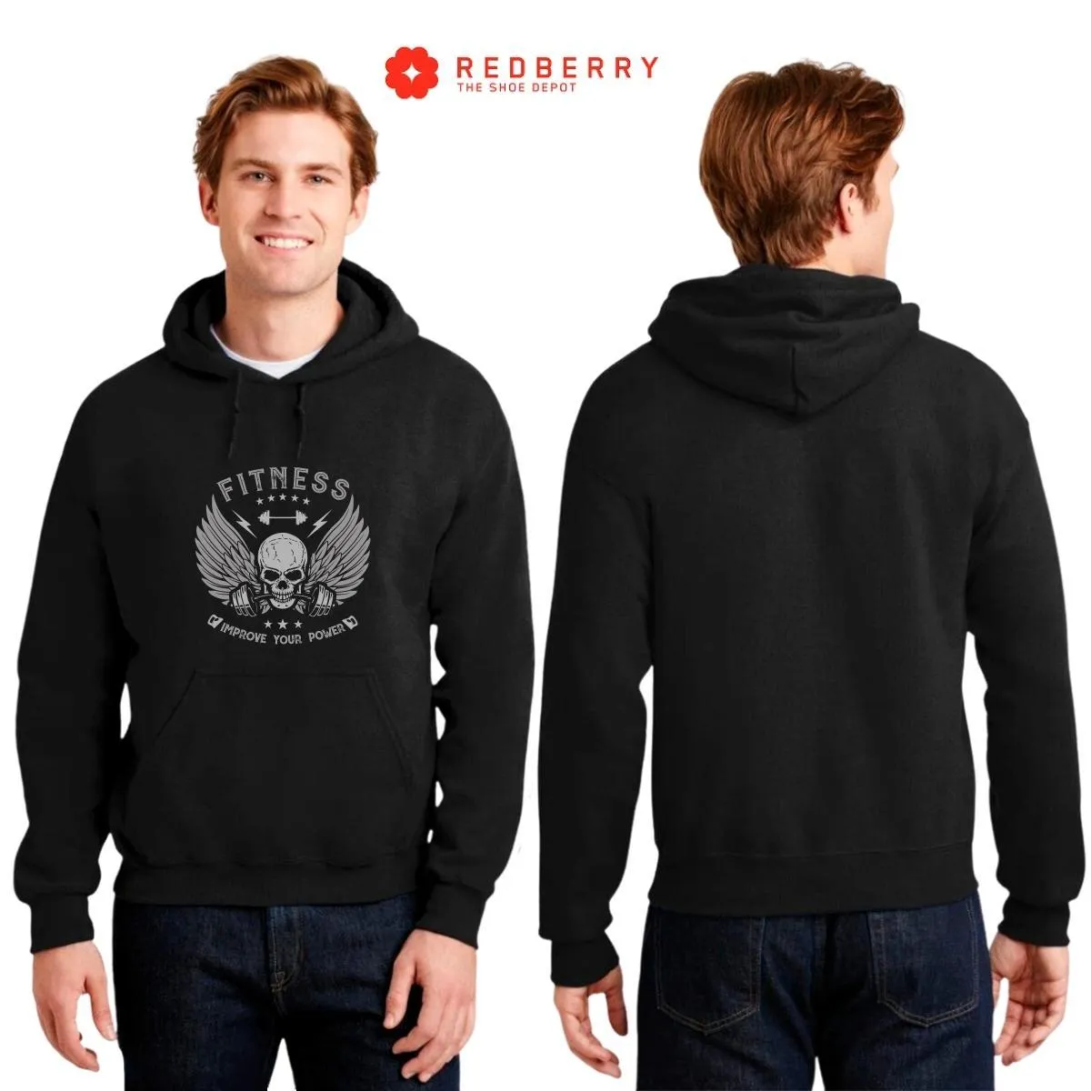 Sudadera Hombre  Hoodie Gym Ejercicio Fitness 037